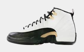 close-up of jordan 12s